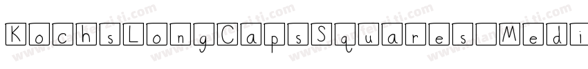 KochsLongCapsSquares Medium字体转换
